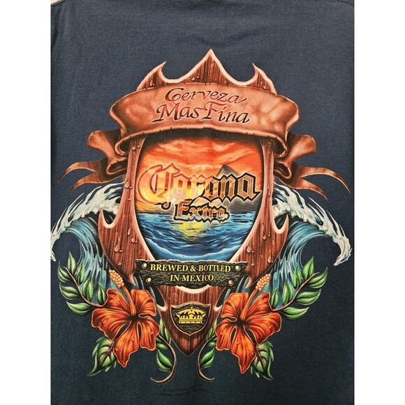vintage corona island tee beach ocean surf regular fit XL - Picture 4 of 6